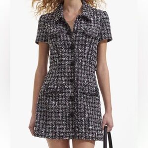 Self-Portrait boucle mini dress size US 02/UK 06. NWT